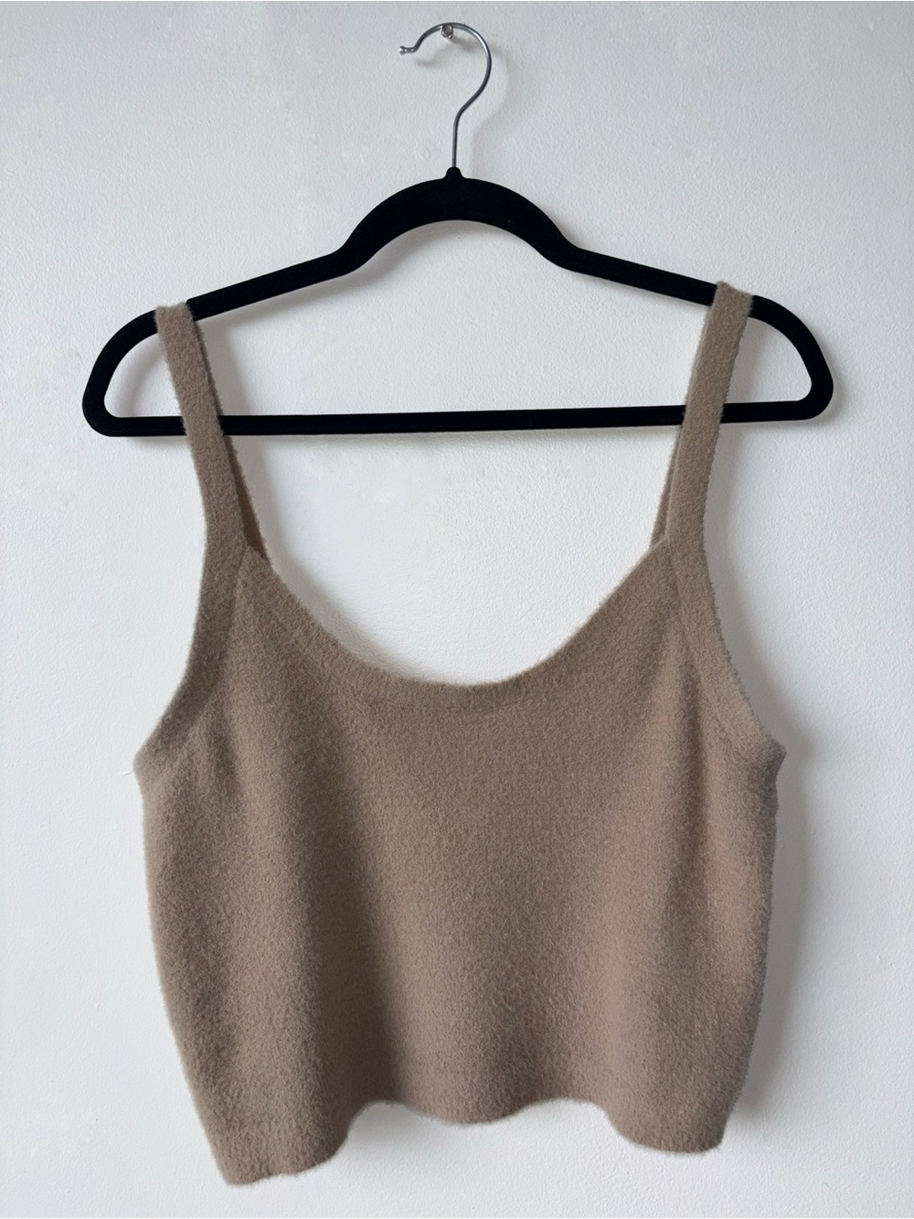 Wilfred Free Chenille Tank Top in Taupe Knit